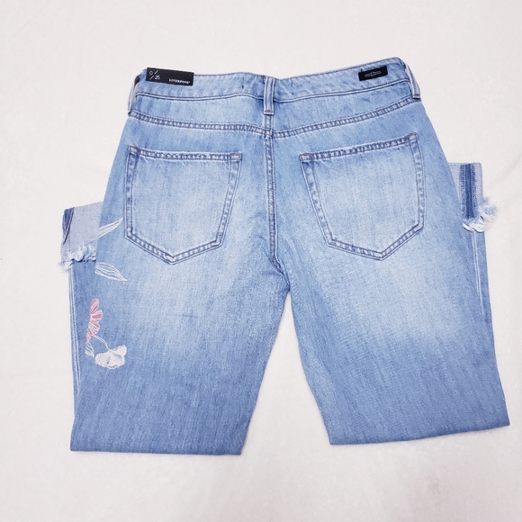 LIVERPOOL The Crop Boyfriend Floral Jeans - Picture 2 of 5